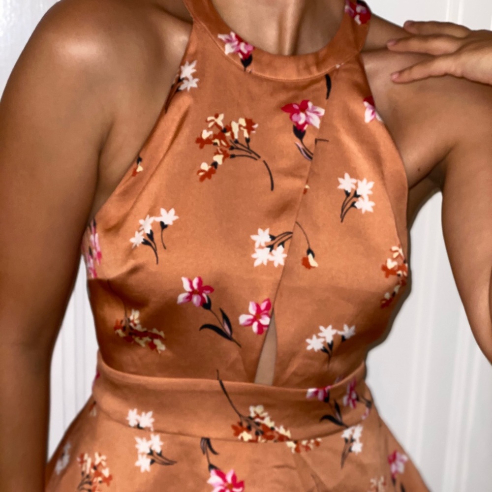 Silky Orange Blouse
